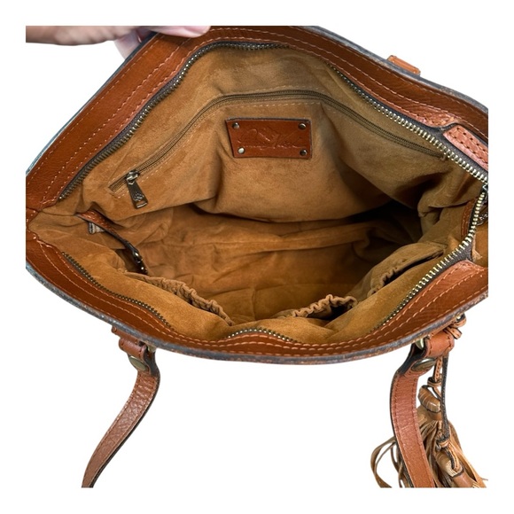 Patricia Nash Limited Edition Poppy Tote Palm Leaves - Picture 10 of 17